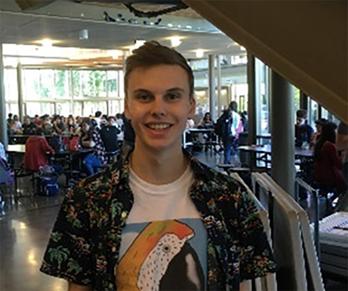 ASPIRING ARTIST Senior Connor Goodman talks about how he launched his art page on Instagram this year, which he thinks changed him. “I found fame I never thought I would have,” says Goodman. 