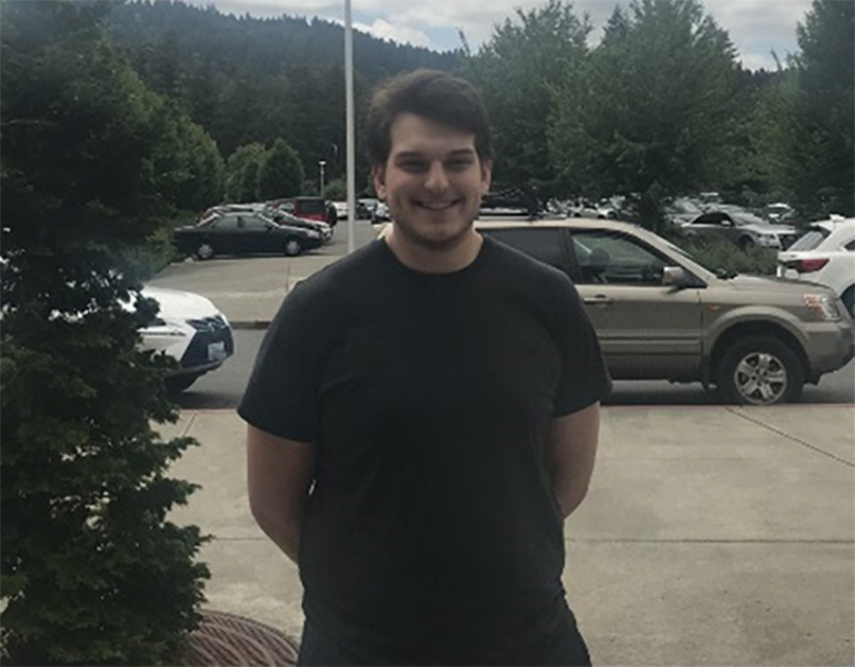 LOOKING FORWARD: Senior Allan Berche is excited for college. I cannot wait to go to Gonzaga. It seems like a great school with a lot of great job opportunities, says Berche.