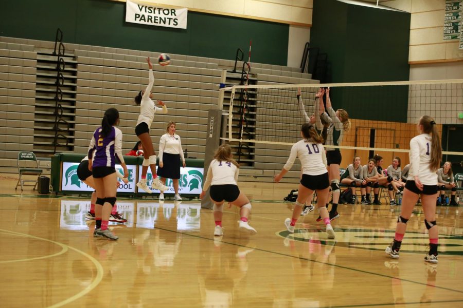 JV Volleyball Edges Out Skyline