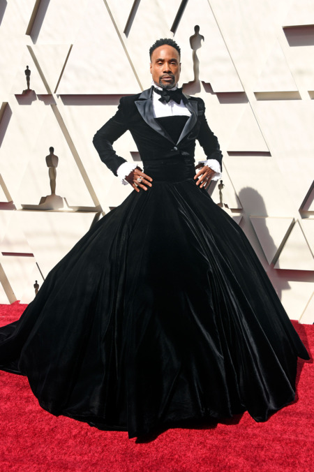 Billy Porter: The first time I laid my eyes upon this image of Porter’s Christian Siriano designed tuxedo dress fusion, I knew that this was the look of the Academy Award red carpet.