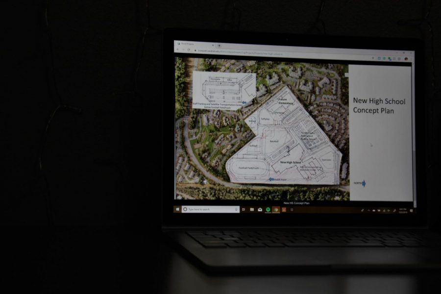 PLANS FOR A NEW HIGH SCHOOL: Here we can see the plans for the new high school, supposed to be finished in September of 2022. The lot will be squished right next to the retirement area of Providence point. The lot may contain a high school, elementary school, parking lot, track, baseball fields, and much more.