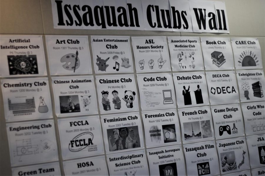 A PLETHORA OF CLUBS: The number of new clubs at IHS grows with every year as students create communities
for their interests.