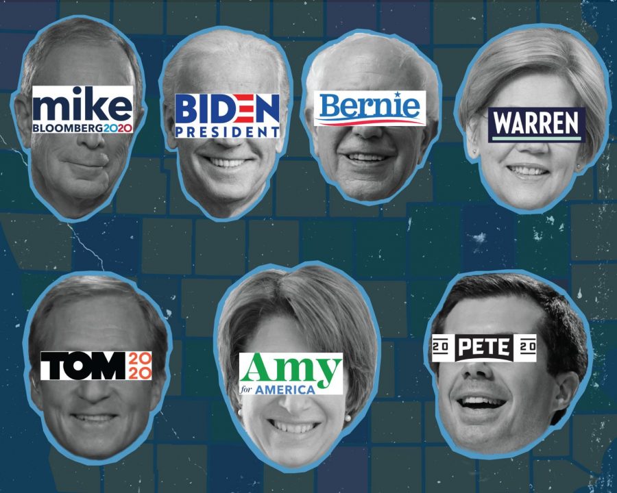 RACE TO THE NOMINATION: A crowded field of Democratic candidates fight through early caucuses and primaries.
